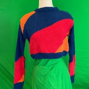 Vibrant Colorblock Women's Sweater
